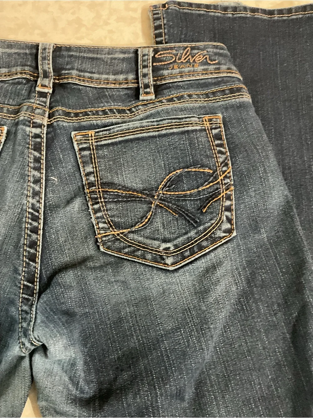 Silver Jeans Straight Leg Women's bootcut Jeans in Dark Blue Wash size 29 waist - Picture 6 of 6